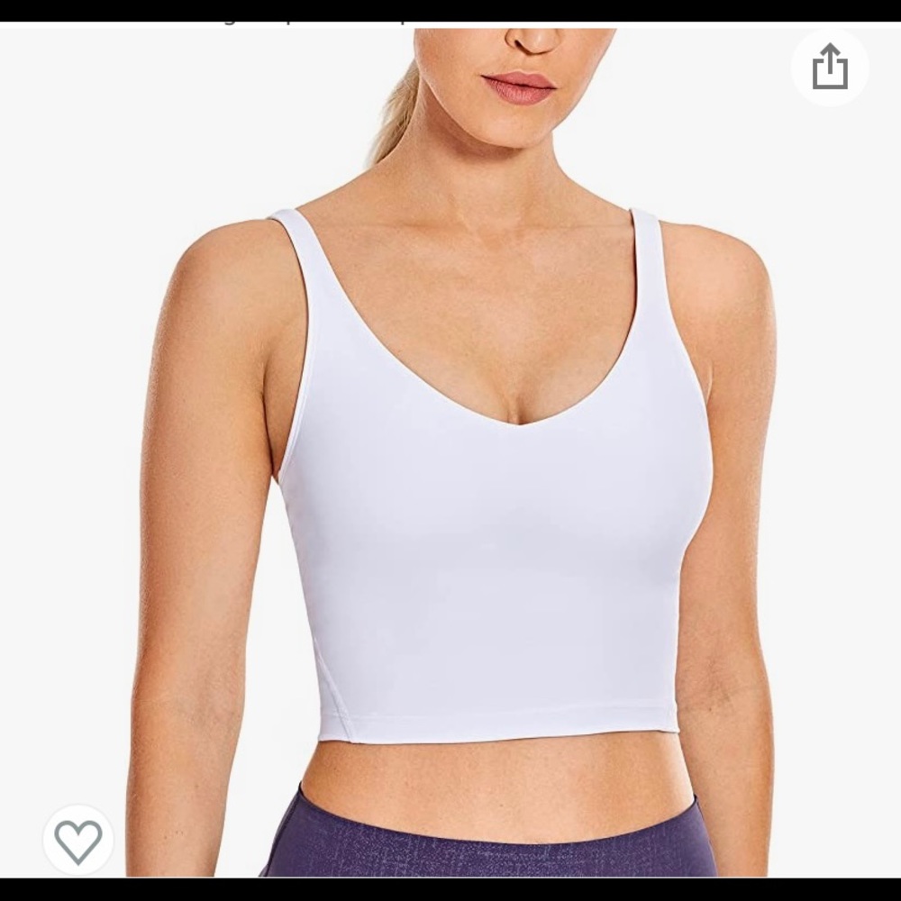 CRZ YOGA Women's Longline Sports Bra